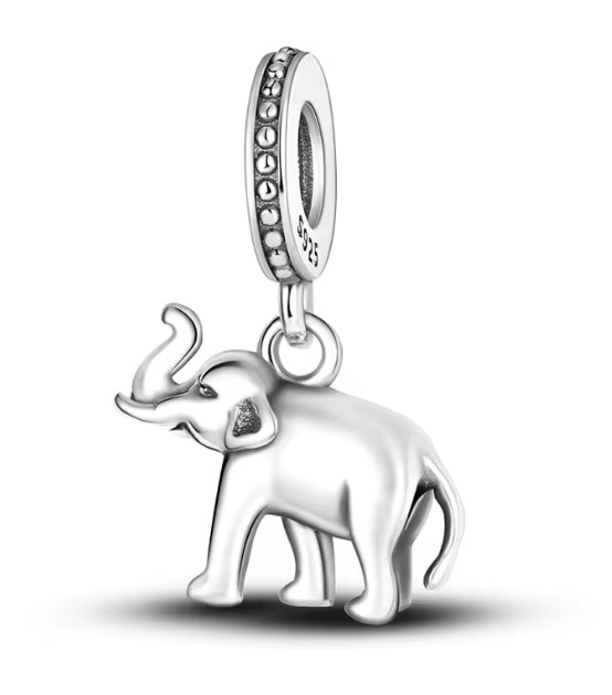 Berloque(Pingente) em prata elefante